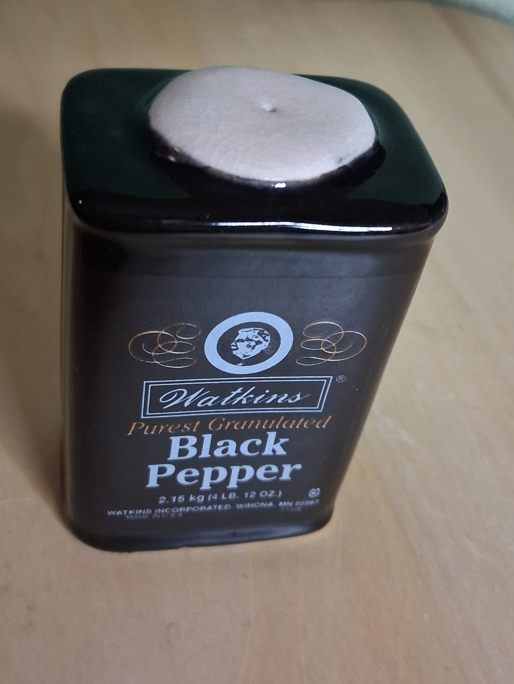 Watkins Black Pepper Ceramic Shaker - Black